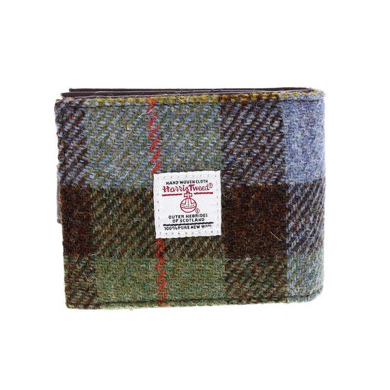 Glen Appin Harris Tweed Wallet (Col. 15 Blue Check)