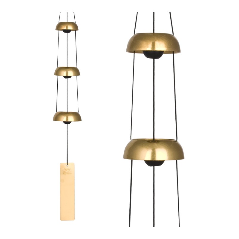 Woodstock TB3C Brass Temple Bells Trio, 62,2 cm,Black