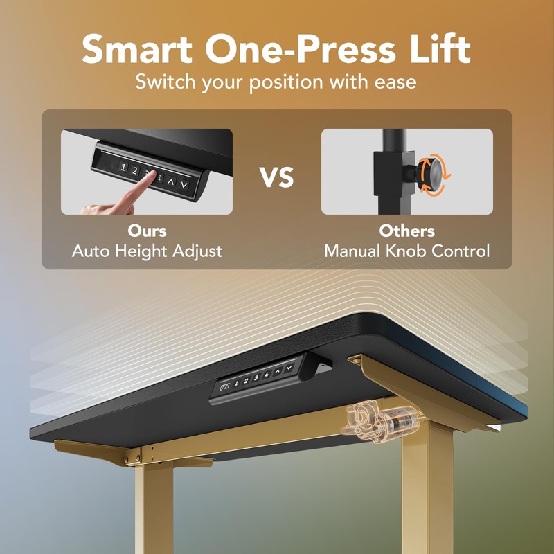 HUANUO 32 x 19 inch Electric Standing Desk Adjustable Height,