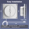 Bathroom Exhaust Fan,6 Inch Small Compact Window Exhaust Fan,Wall Mount