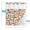 Lifeel No Hook Shower Curtain with Snap in Liner, Peach