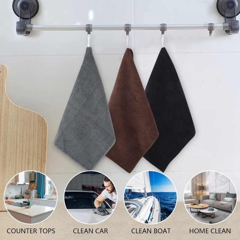 KinHwa Microfibre Household Towels, Super Absorbent Tea Towels, Multi-Purpose, 30