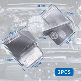 CLKE 2 Pcs Aluminum Alloy Belt Removal Belt Removal Tool Kit for Car Truck Timing Belt Removal Tool (Silver)