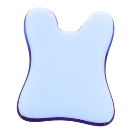Mikinona Scraping Board: Blue Crystal Scraping Tool Portable Facial Massager Reduce Wrinkles Skin Care Tools for Face