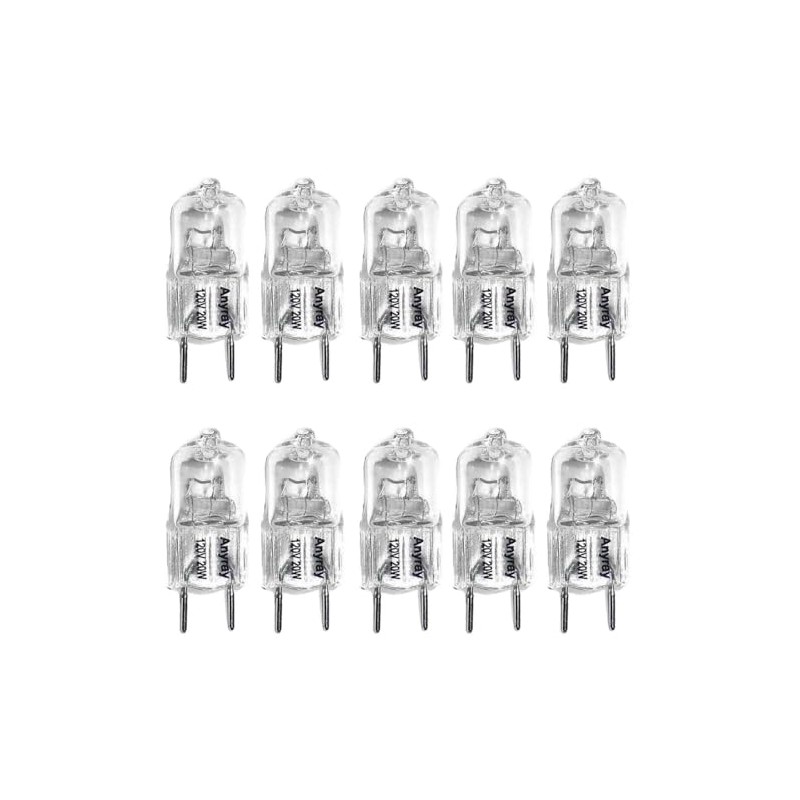 (10)-Bulbs Anyray Compatible Light Bulb G8 120V 20 Watts for