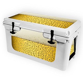 MightySkins (Cooler Not Included) Skin Compatible with RTIC 45 Cooler (2017 Model) - Beer Buzz | Protective, Durable, and Unique Vinyl Decal wrap Cover | Easy to Apply | Made in The USA