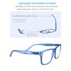 OLOMEE Large Reading Glasses Men +0.75 Oversized Square Wide Sunglasses