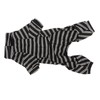 Dog Striped Pajamas Classic Black White Stripe Lightweight Full Coverage