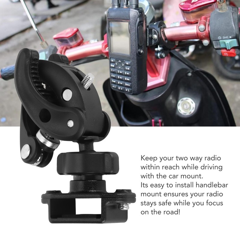 Walkie Talkie Bicycle Bracket Motorcycle Mount Adjustable Handheld Radio Bike
