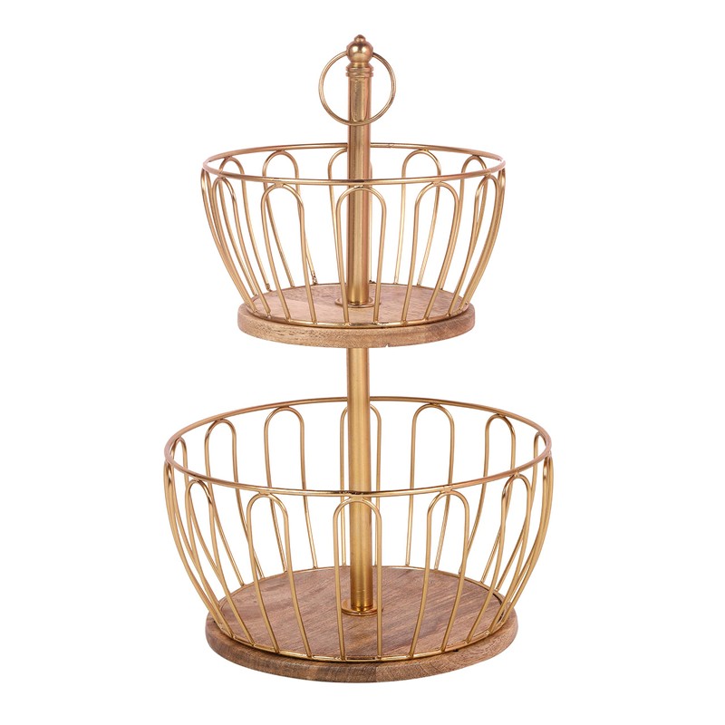 Craft Brio 2 Tier Home and Kitchen Fruit Vegetable Baskets