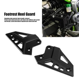 Aluminum Alloy Motorcycle Foot Peg Protector Heel Guard for Z900 2017-2021 (Black)