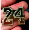 Original Kobe Bryant Gold Lakers 1.25" #24 KB Lpapel Pin