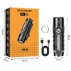 BORUIT RJ28 Mini EDC Keychain Flashlight,Rechargeable 410 Lumens LED Keyring