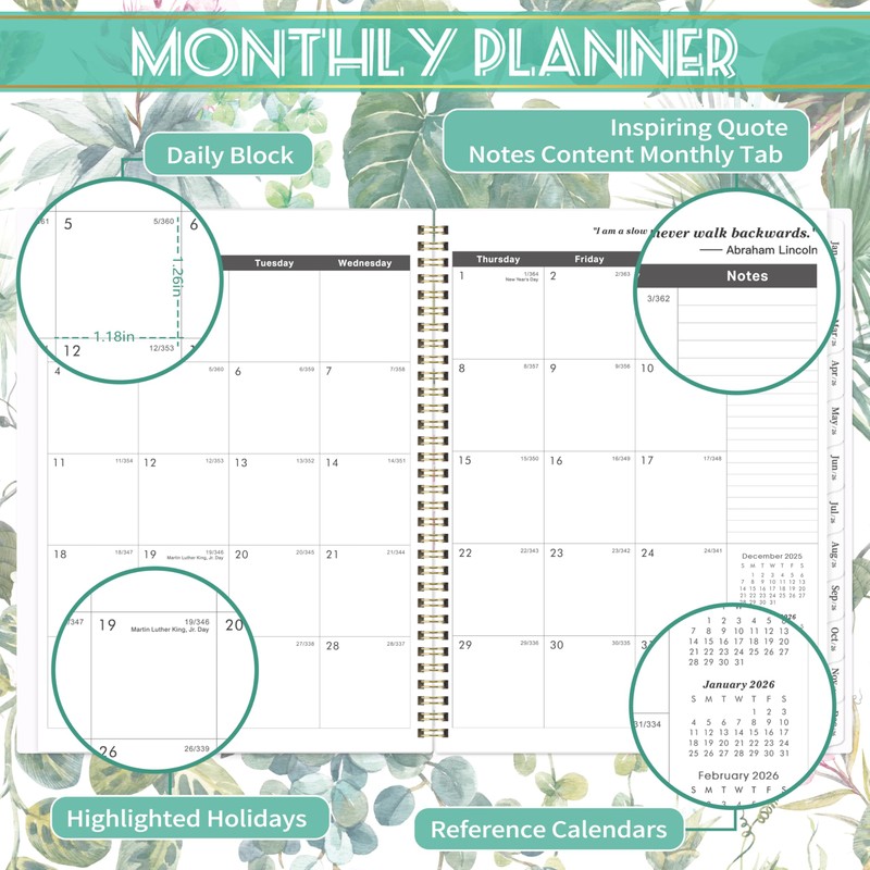 2026-2027 Monthly Planner - Planner/Calendar 2026-2027, Jan. 2026 - Dec.