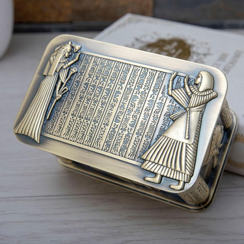 Hogarup decorative box with lid small metal jewelry box trinket
