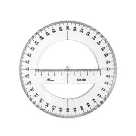 360 Degree Protractor Angle Measure Drawing Rulers School Math Stationery, 30cm