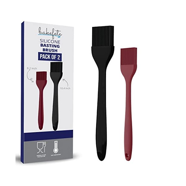 BAKEFETE - Pack of 2 Pastry Brush, Heat Resistant Multipurpose