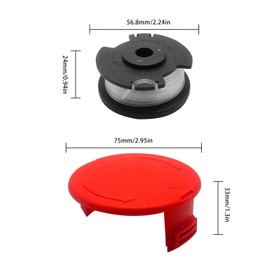 10Pcs Weed Eater Spool String Replacement for Hyper Tough Compatible with HT22-401-03-05&HT19-401-003-06 17FT Weed Eater String for Hyper Tough 20V Max String Trimmers (10)