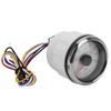 Oil Pressure Gauge Pointer 52mm/2.0in 10‑184Ω Colourful Backlight Adjustable Universal