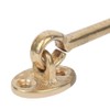 Gate Hook and Eye Swivel Brass Security Window Stay Hook