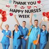 NUTTYBASH Nurses Week Banner Decorations, Happy Nurses Week Banner, Thank