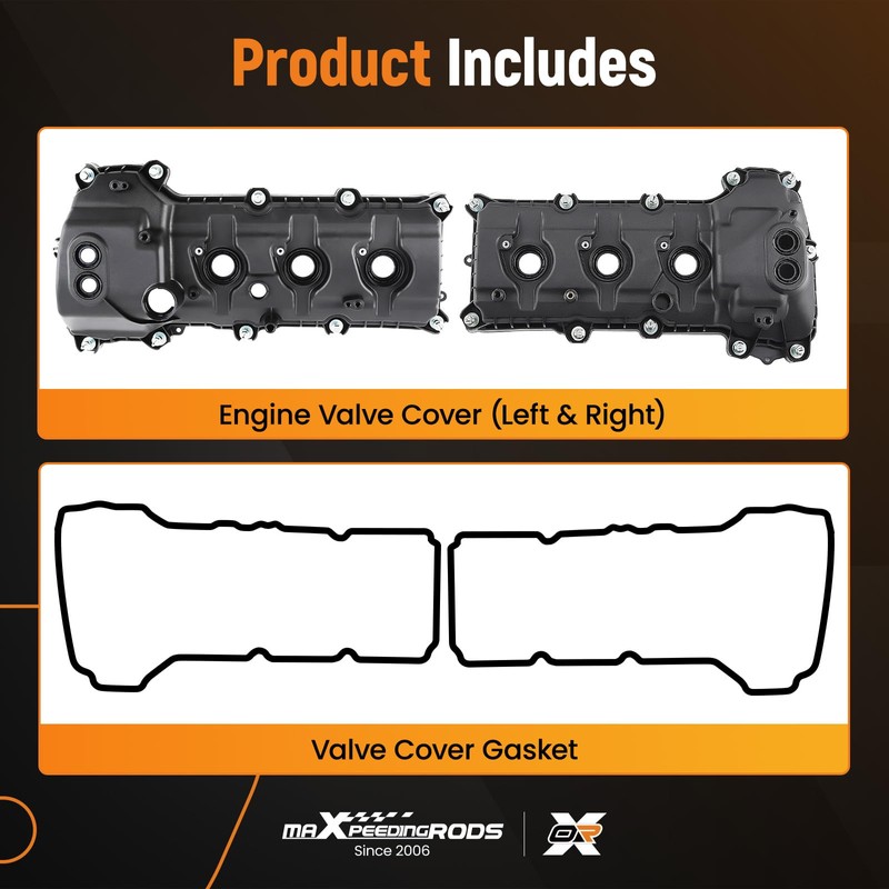 maXpeedingrods Left& Right Engine Valve Cover for Lincoln MKX MKZ