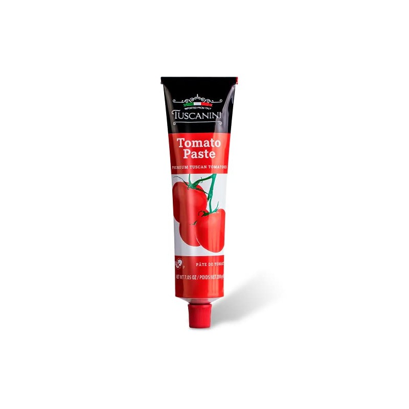 Tuscanini Tomato Paste Tube, 7.5oz, Made with Premium Italian Tomatoes