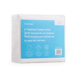 Linenspa Funda de sobrecolchón de Memory Foam de 5 cm Mantiene Limpio el sobrecolchón, Puede lavarse en Lavadora, Antideslizante, Transpirable        