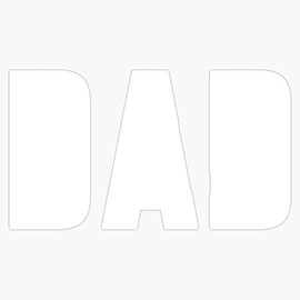 Dad Dinosaur Funny Daddy Dinosaur Sticker Decal Size 5"