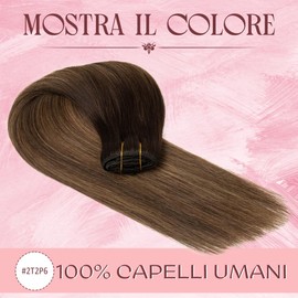 Clip in Hair Extensions Real Human Hair Clip-in Hair Extensions 3.6oz/100g Clip ins 100% Brazilian Remy Human Hair for Women Straight Soft Hair No Tangles 8pcs with 18 Clips (20 Inch #2t2p6)