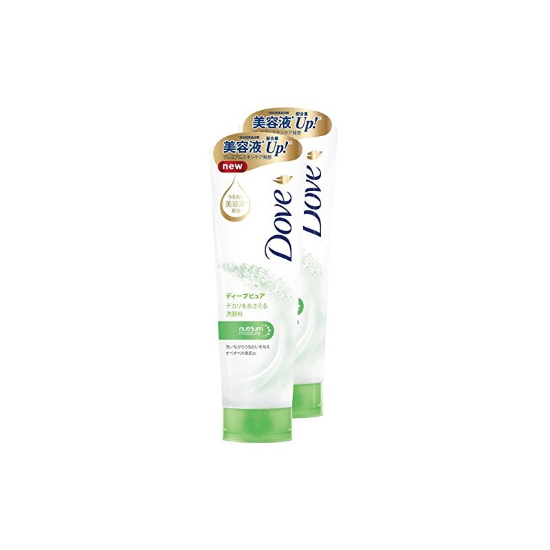 【まとめ買い】 Dove Deep Pure Face Wash 130g x 2 Pack