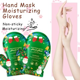 DWDiWen Hand Masks, 6 Pairs Hydrating Exfoliating Hand Peeling Mask, Smooth Hand Masks Moisturizing Gloves Overnight for Dry, Rough, Cracked Hands, Hand Skin Moisturizer Glove for Women Men（O