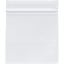 Plymor 4" x 4", 2 Mil (Pack of 200) Zipper Reclosable Plastic Bags