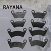 RAYANA Left Right Front Rear Brake Pads Compatible for Polaris