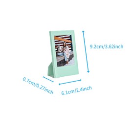 DHSWNNG Mini Picture Frame 3 Inch Small Plastic Picture Frame with Stand Function Colourful Photo Frame Set of 5 Mini Photo Frame for Bedroom Living Room Travel