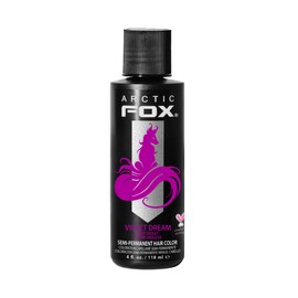 ARCTIC FOX ARCTIC FOX Vegan and Cruelty-Free Semi-Permanent Hair Color Dye (4 Fl Oz, VIOLET DREAM)