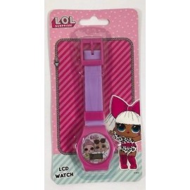 Accutime zaL.O.L Surprise Dolls LCD Character Flexible Strap Purple/Pink Watch