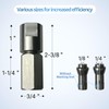 Neeki Flapper Adapter, stainless steel angle grinder adapter, compatible with