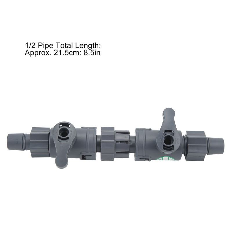 Aquarium Water Control Connector Double Valve Leakage Proof Quick Release