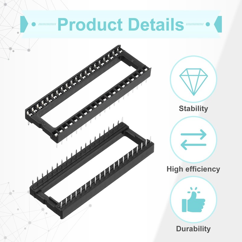 QUARKZMAN DIP IC Chip Socket Adapter 40 Pin IC Assortment