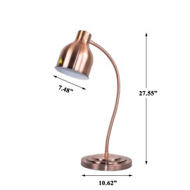 GAINTOO Table Food Heat Lamp Infrared Food Warmer Portable Heating Lamps for Food 250 Watts(Single Arm(Copper))