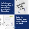 magnetoplan Tafellöscher, magnetisch, weiß | Praktischer Tafelwischer mit auswechselbarem Löschpapier