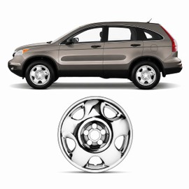 WEISIGAO 17 Inch Chrome Wheel Skins Compatible with 2007-2011 Honda CR-V, Snap-On Wheel Covers for Matching Factory Wheels, Set of 4