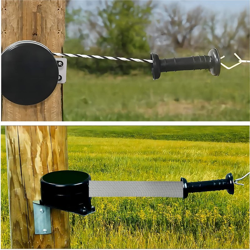 CYM-INSIST Electric Fence Gate,Retractable 16.4-ft Electric Fence Gate Handle (Poly