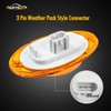 Partsam For Freightliner Cascadia Amber LED Side Marker Turn Signal
