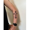 2 Blätter Religiöses Tattoo Temporäres Tattoo Kreuz Tattoo Jesus Tattoo