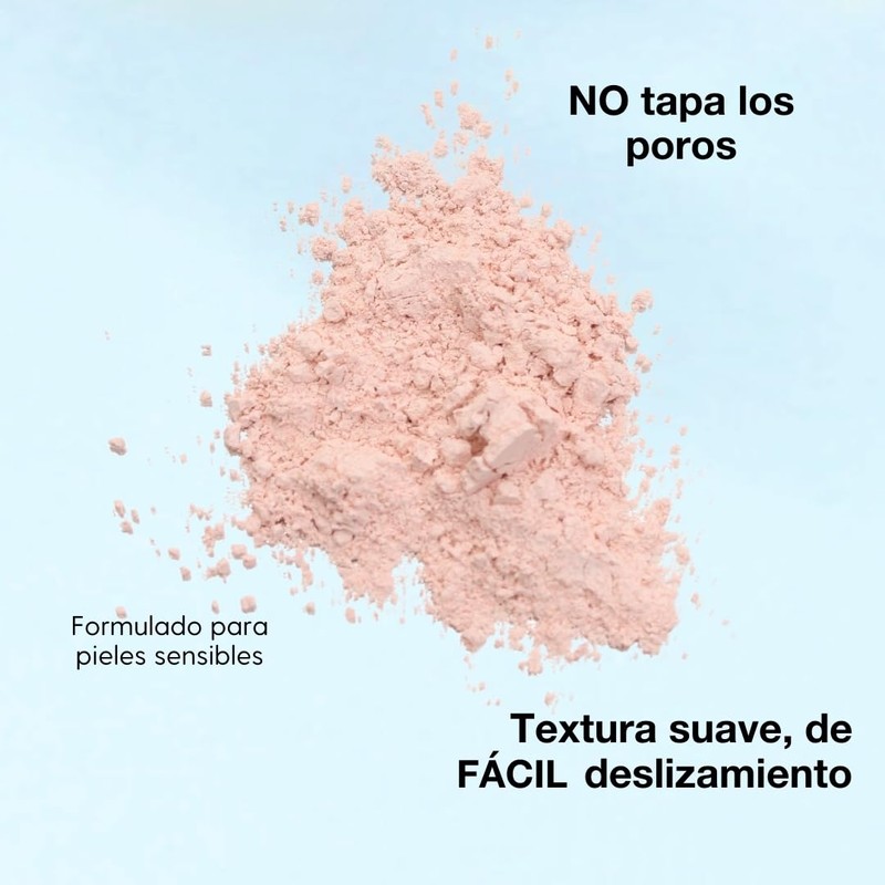 Biotiks Polvo matificante, control de grasa, Avena, Arroz, Caléndula, Vitamina