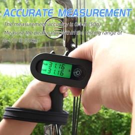 Moyujian Archery Bow Scale is Used to Draw a Peak Weight of 110 pounds. LED Display Screen Provides Clear Display, Bow Scale with Peak/Hold Function, Measurement Unit (lb/g)