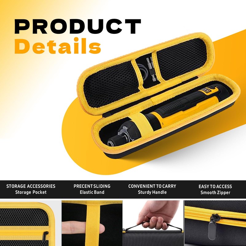 MXASLKMZ Case for DEWALT DWHT66719 4V Cordless Screwdriver, Hard EVA