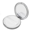 Shanrya Refillable Loose Powder Compact, HD Mirror Compact Powder Compact